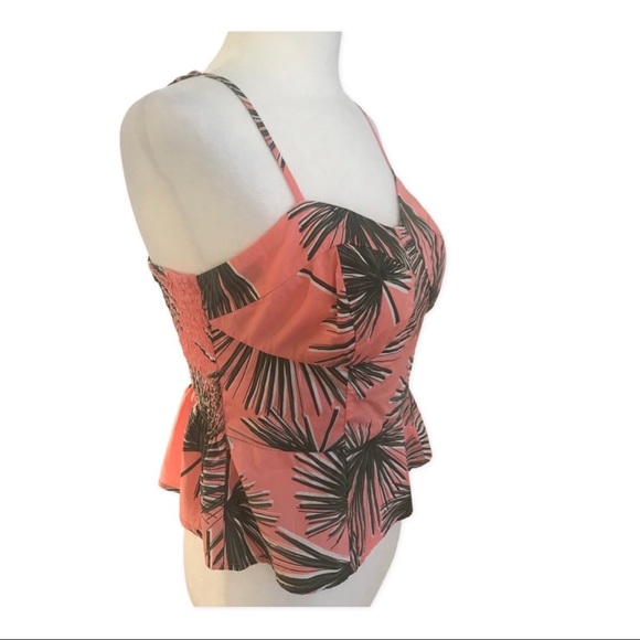 Summer Tropical Spaghetti Strap Blouse - Picture 5 of 5